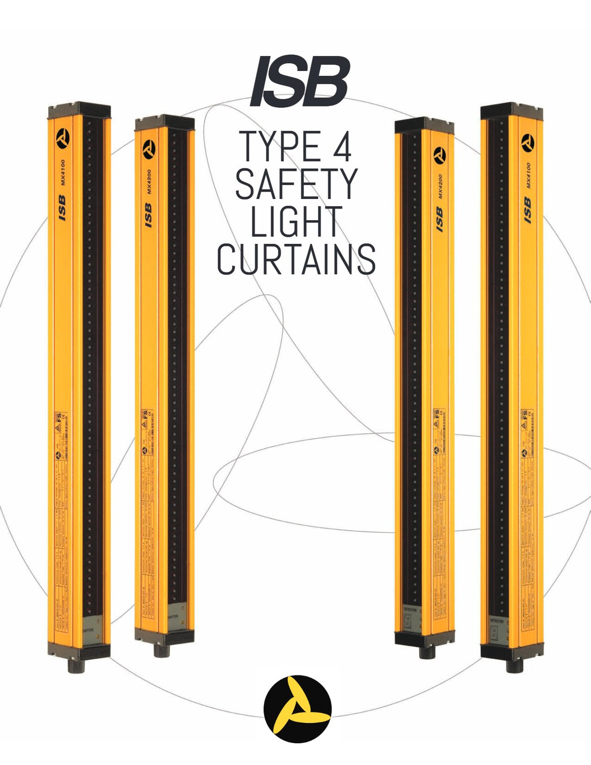 MX4100 Type 4 safety light curtain set