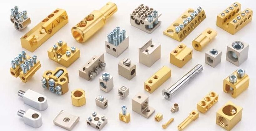Brass terminal blocks and connectors